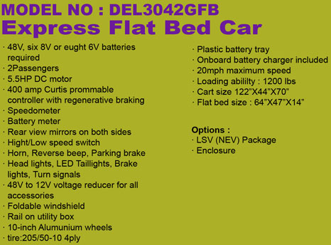 Express Flat Bed Car